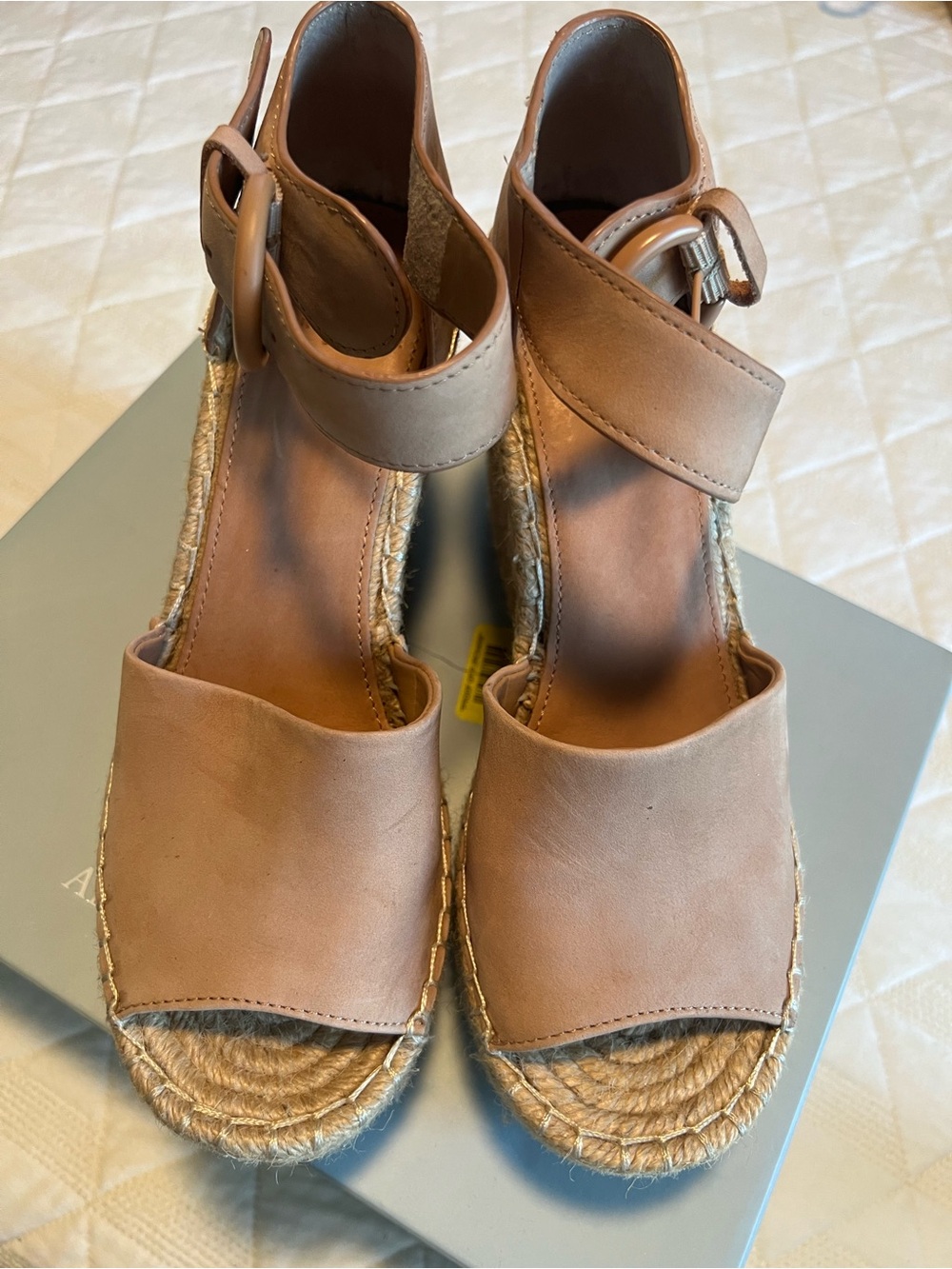 Women’s Tan Espadrille Wedge Sandals
